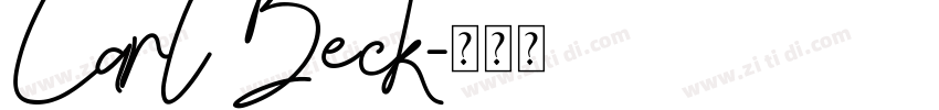 Carl Beck字体转换